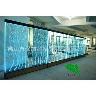 水幕墙酒柜屏风客厅鱼缸装 饰玄关隔断流水墙亚克力气泡墙加湿墙