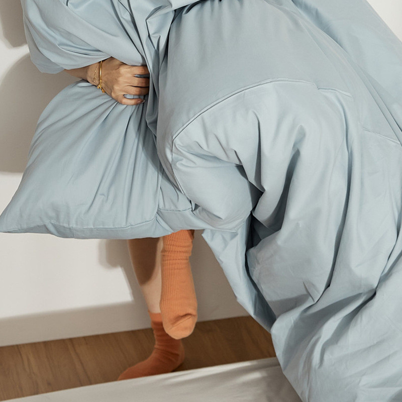 1s2j批发秋冬全棉100支磨毛纯色枕套床单人被套单双床笠合集单品