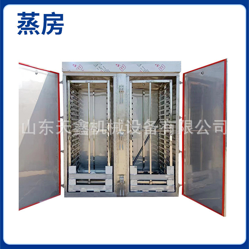 馒头蒸房双门蒸馒头包子蒸箱带推车蒸箱蒸柜蒸烧麦玉米红薯蒸房