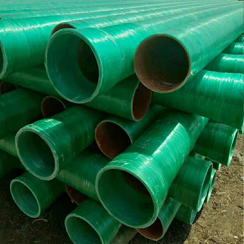 厂家玻璃钢夹穿线管电力管道排污管玻璃纤维塑料夹砂管玻璃钢砂