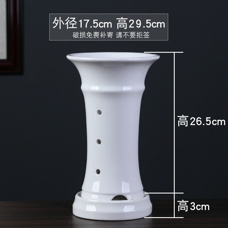 裕黑白堂高款轩色兰花釉圆柱特大号陶瓷花盆现代简约室内桌面花插,鲜花速递/花卉仿真/绿植园艺,花盆,淘宝优惠券,粉丝福利购,淘宝优惠卷