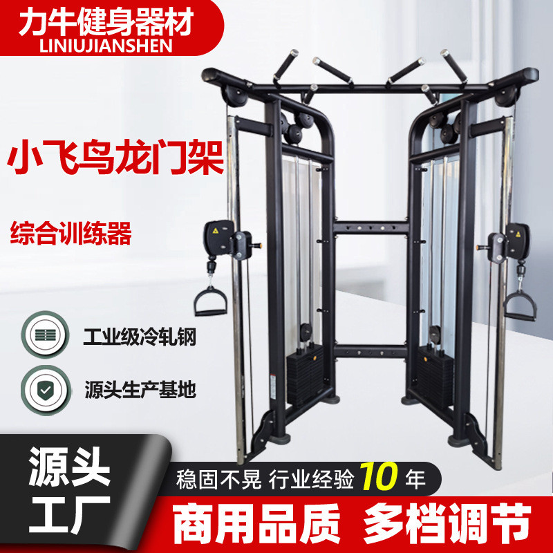 小飞鸟综合训练器龙门架高拉低拉力量器械健身器材十字夹胸双臂机