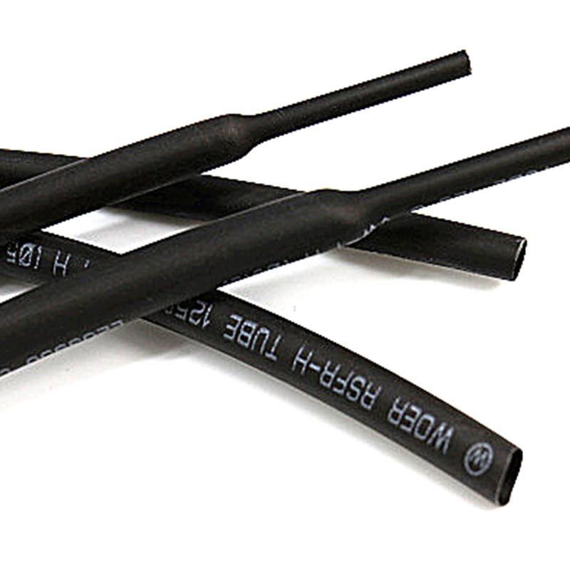 wore沃尔阻燃红黄绿套管Φ20黑色白热缩蓝紫橙灰棕透明20mm热缩管