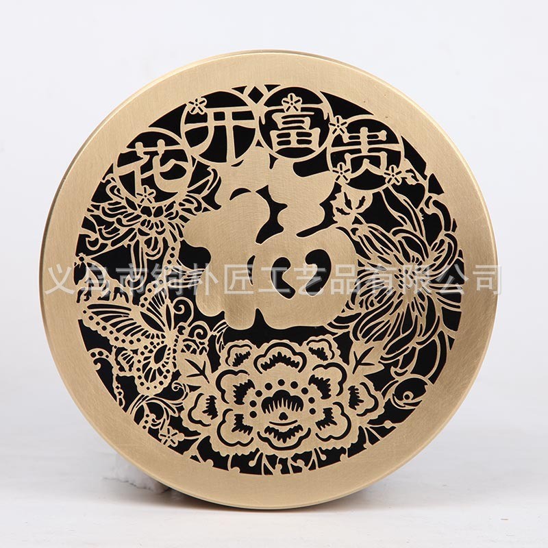 檀香炉蚊香炉香炉家用室内特大号盘香炉茶道沉香熏香炉纯铜蚊香炉