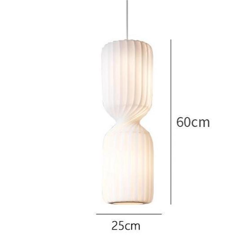 民宿餐厅卧室蚕丝风奶油吊灯床头设计师复式楼高级感楼梯间蚕丝灯