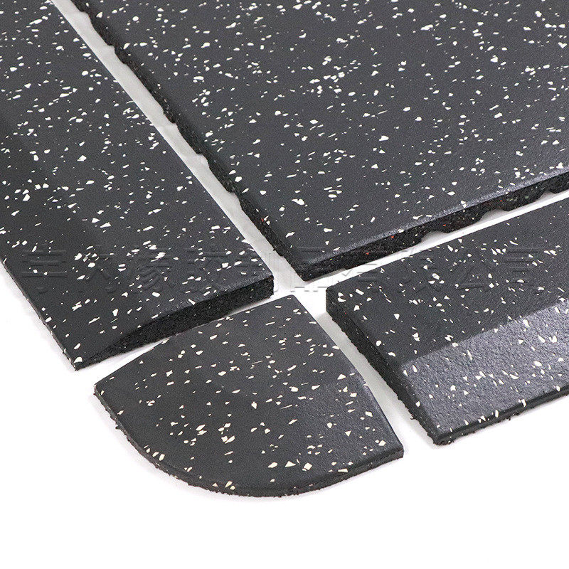 运动地胶垫5厚家用减震减震垫隔音防震地胶健身房力量区橡胶地垫