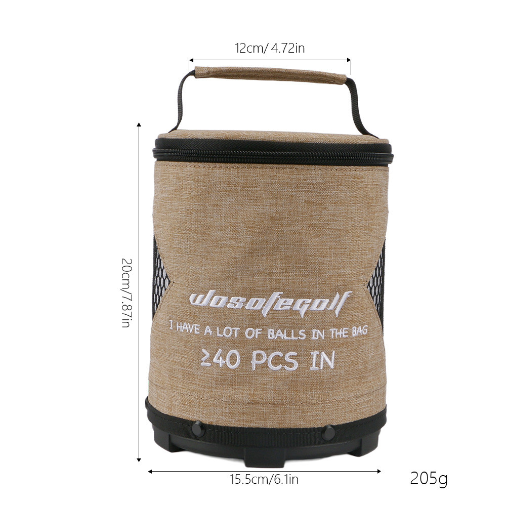 高尔夫球专用袋大容量装球袋平底防平衡底盘倒含手提握把工具包新