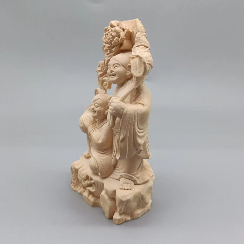 大叶黄杨木雕刻摆件摆件摆饰工艺品规格105×60×34手把件