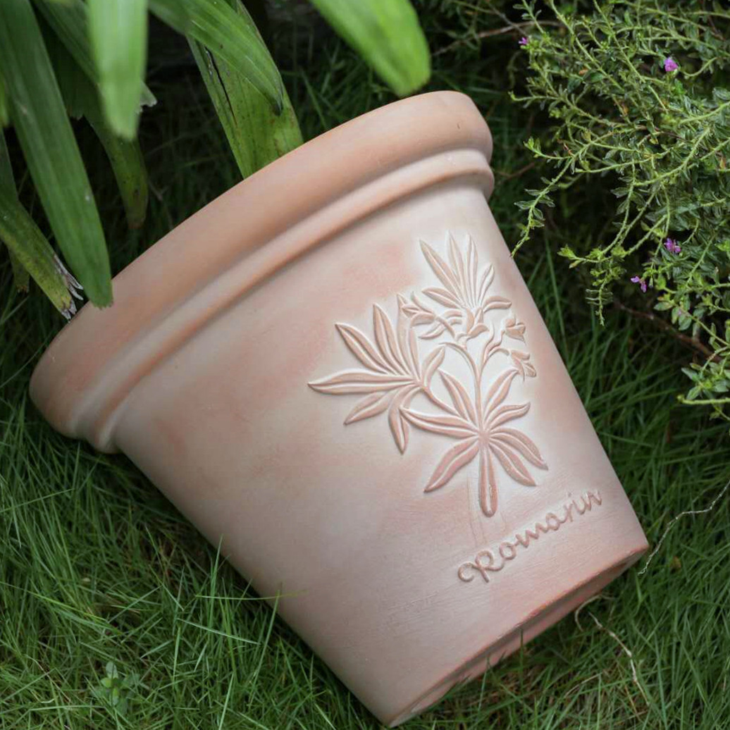 红陶花盆向日葵低温室外玫瑰绿植芋头多肉植物园林红陶盆北欧厂家