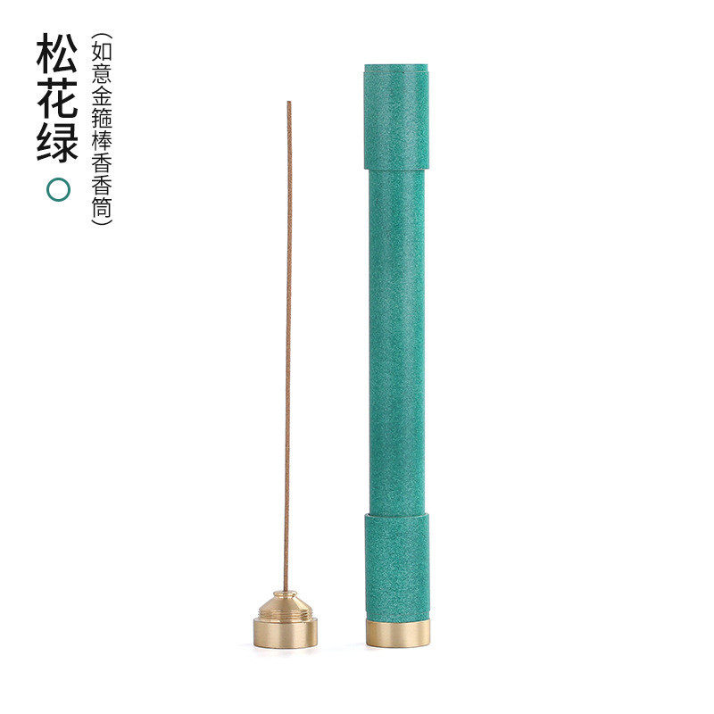 4jsh批发黄铜香筒家用线香插家用便携线香香金箍棒铜卧管筒长款装,家居饰品,香薰炉,淘宝优惠券,粉丝福利购,淘宝优惠卷