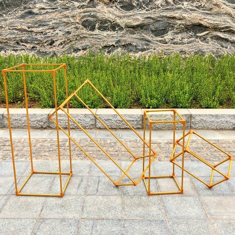 婚庆铁艺几何路引方框架子森系婚礼场景装饰橱窗摆件道具花架,包装,五金配件包装,淘宝优惠券,粉丝福利购,淘宝优惠卷