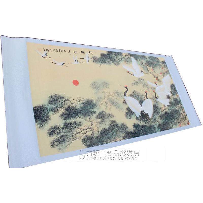 厂家字画批发杂件做旧现货国画书法中堂画山水画挂画已装裱