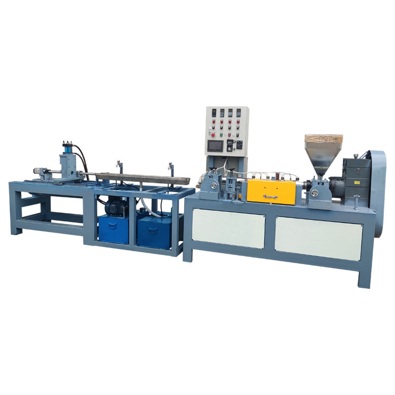 φ1.5-4.5铁线包胶机全自动钢丝涂塑机花枝仿真花杆包胶机