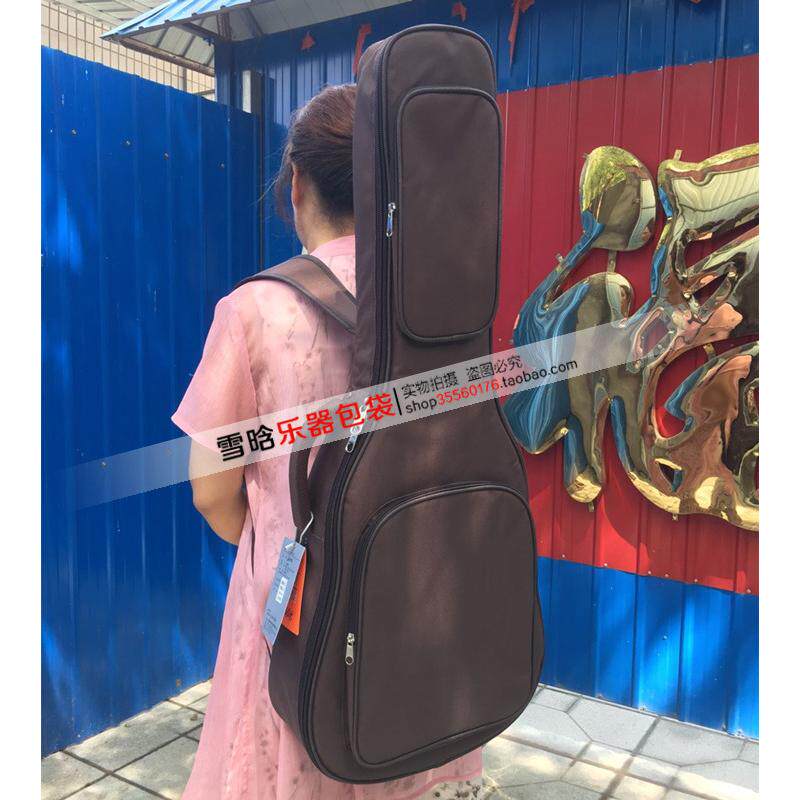 新款34/35/36/38/39/40/41/42/43寸古典民谣防水加厚双肩木吉他包