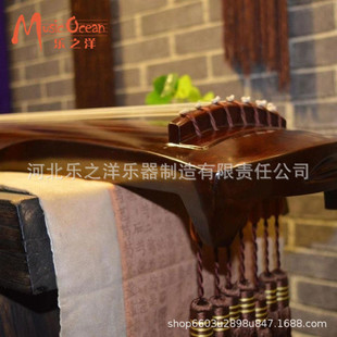 热销厂家仲尼七弦古琴 伏羲式直供式朱砂古琴老杉木桐木专业演奏