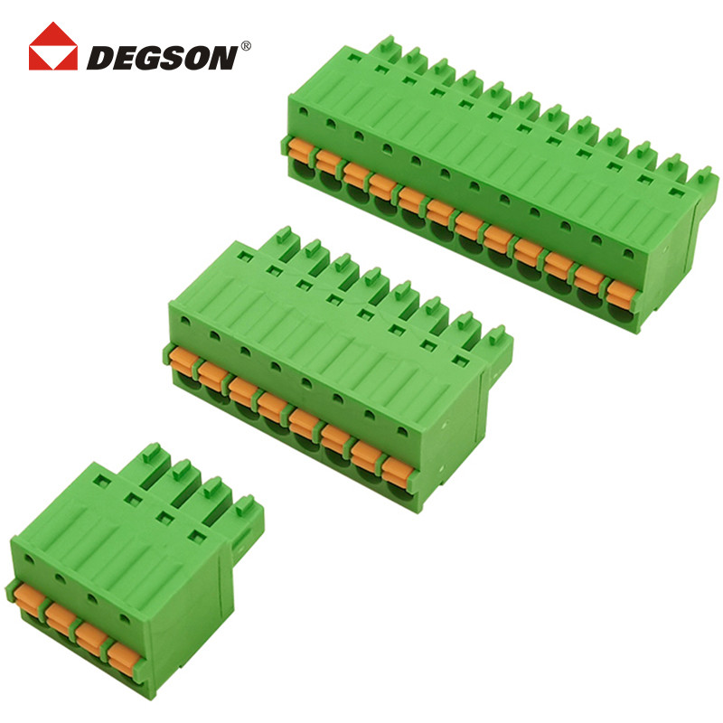 DEGSON高正高松弹簧插拔式PCB接线端子15EDGKD-3.81-XXP-14-00ZH