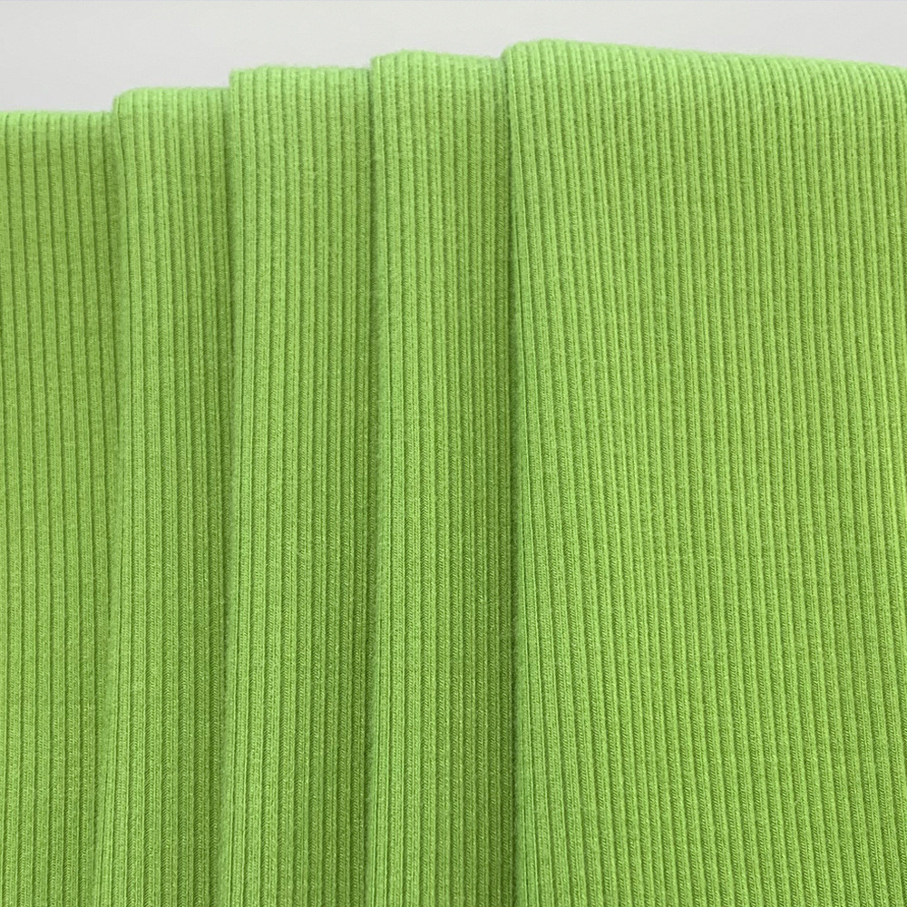 32s莫代尔2*2抓毛随人棉心裁拉架单面磨毛长袖针织上衣时装面料