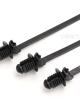 热销157-00280头螺纹汽车扎带x1114.6*220mm500条/包螺旋杉树型