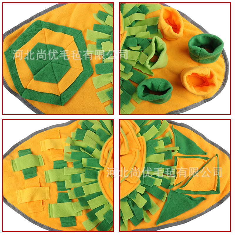 热销跨境宠物狗喂食毯子闻闻垫慢食垫消耗精力训练垫慢食游戏垫闻