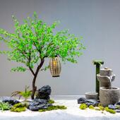 仿真大型树绿植造景橱窗马醉木北欧ins风装 饰吊钟假树造景室内外