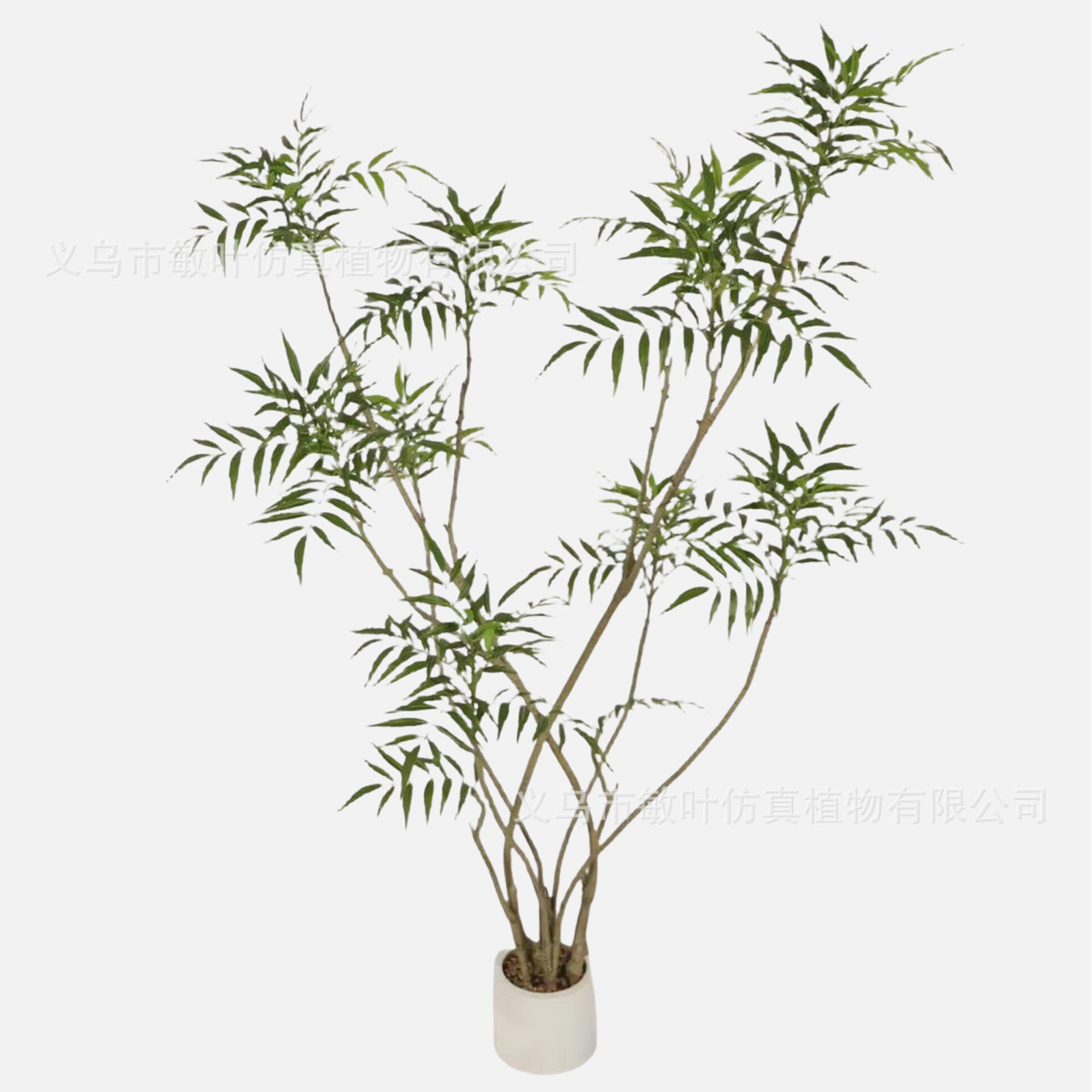 热销仿真十大功劳假植物室内家居装饰落地盆栽绿植橱窗竹叶草南天