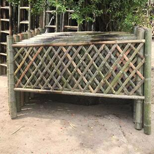 围栏护栏花园隔断装 饰攀爬竹竿爬藤架户外美丽竹篱笆乡村篱笆庭院