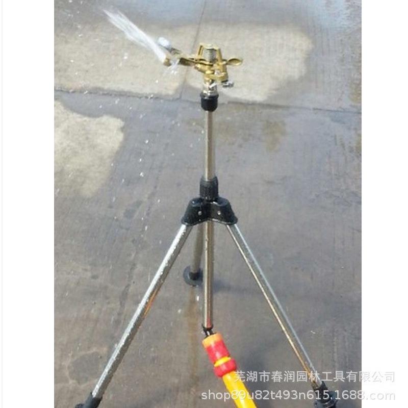 绿化草喷灌喷头庭院工具花园别墅浇水不锈钢三脚架锌鸟摇臂洒水器
