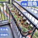 阳台挂栏杆悬挂花架壁挂窗台花架子铁艺阳台护栏挂式 花架多肉弘智