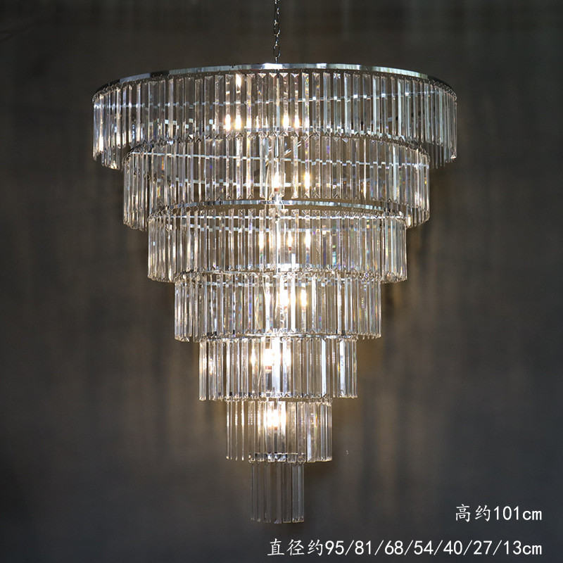 新款亚克力冰条灯水晶吊灯酒店婚庆宴会厅吊顶挂件婚礼堂灯具