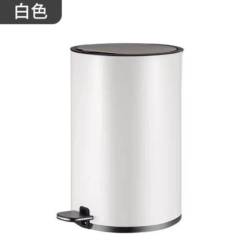 不锈钢脚踏式垃圾桶带盖卧室降家用客厅卫生间厨房缓收纳垃圾桶