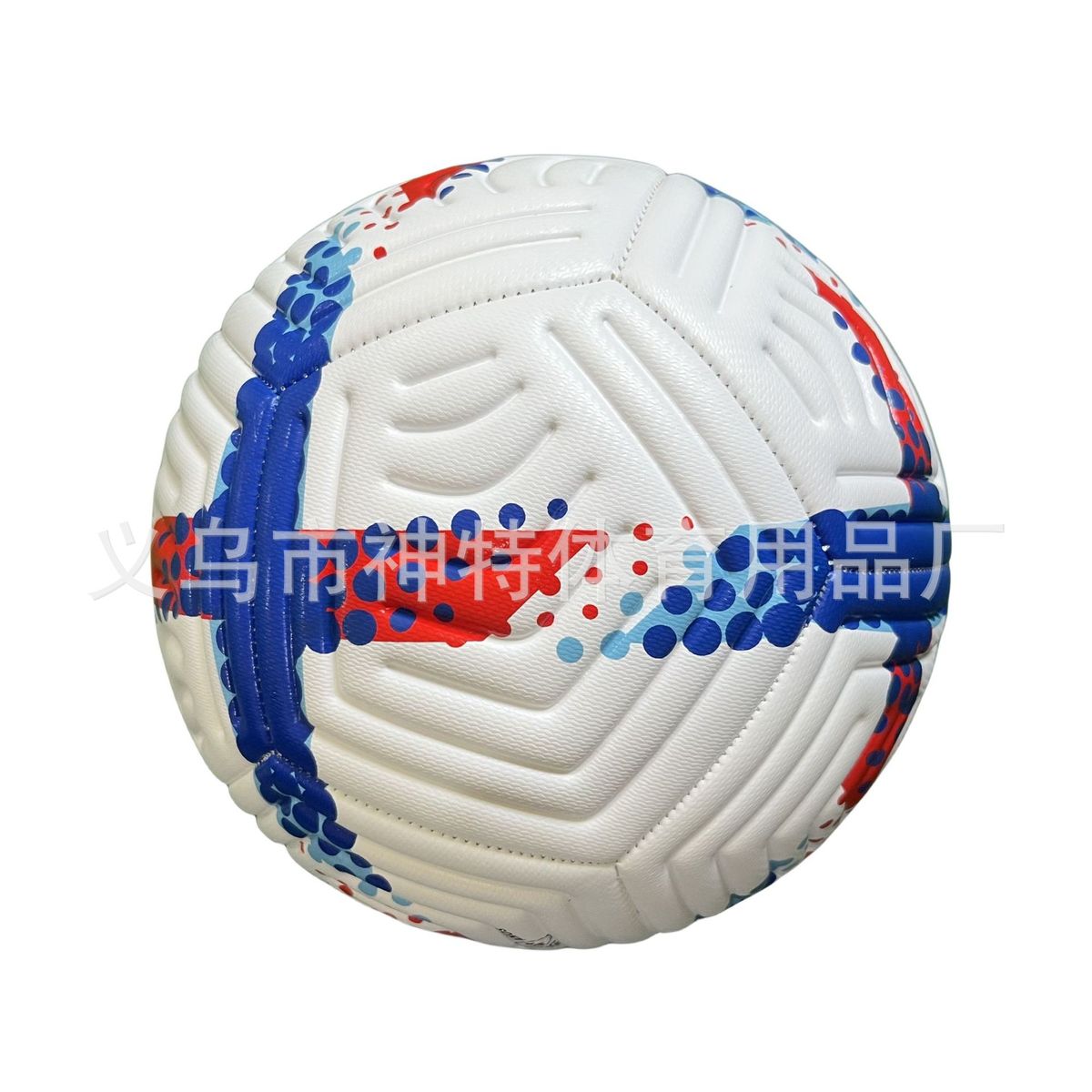 厂家直销可定3号4号5号机压印足球pvc/pu/tpu缝12片成人青少年用