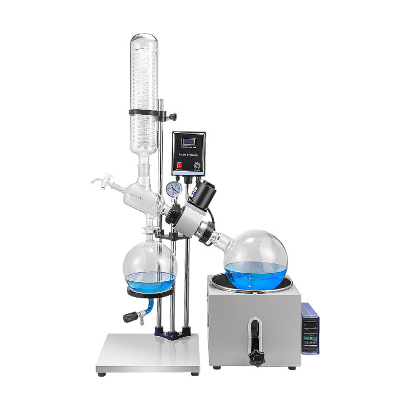 1l-5l水浴锅蒸发仪实验用减压蒸馏手动升降旋转蒸发器数显油旋转