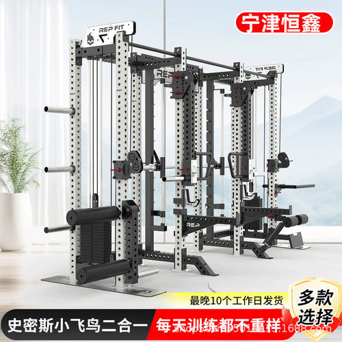 热销家用训练卧推架rep综合深蹲架架多功能商用健身器材小飞鸟龙