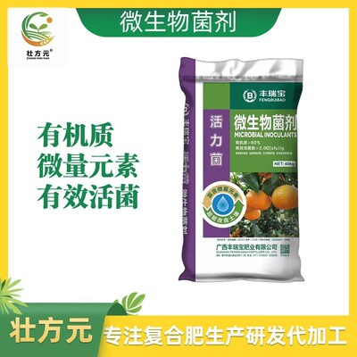 微生物菌剂有机肥广西厂家肥料有效活菌2亿60%粉状