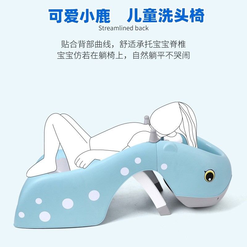 儿童洗头躺椅宝宝洗头椅子可折叠加大号小孩洗头床洗头神器