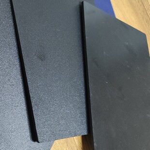 abs含黑色单面磨砂背面覆膜手工diy板可加热折弯黑色板材封装