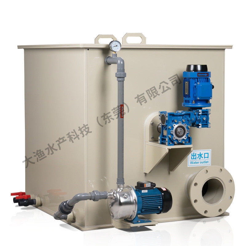 水产养殖水循环微系统滤机60t/每小时高密度养殖过滤转鼓过滤设备