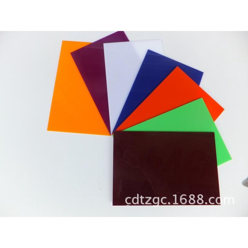 厂家批发直销桔黄1200*2400*2mm有机玻璃玻霸亚克力厚塑料板