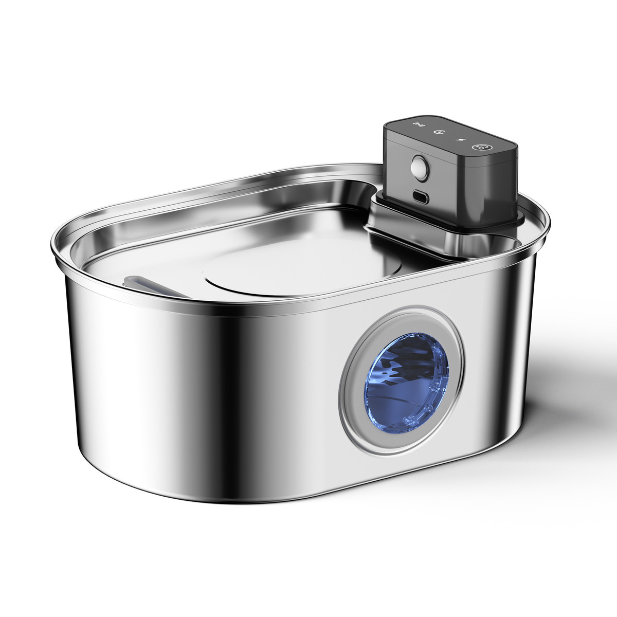 宠物智能饮水机无线自动感应猫咪喝水器304水器喂不锈钢不插电