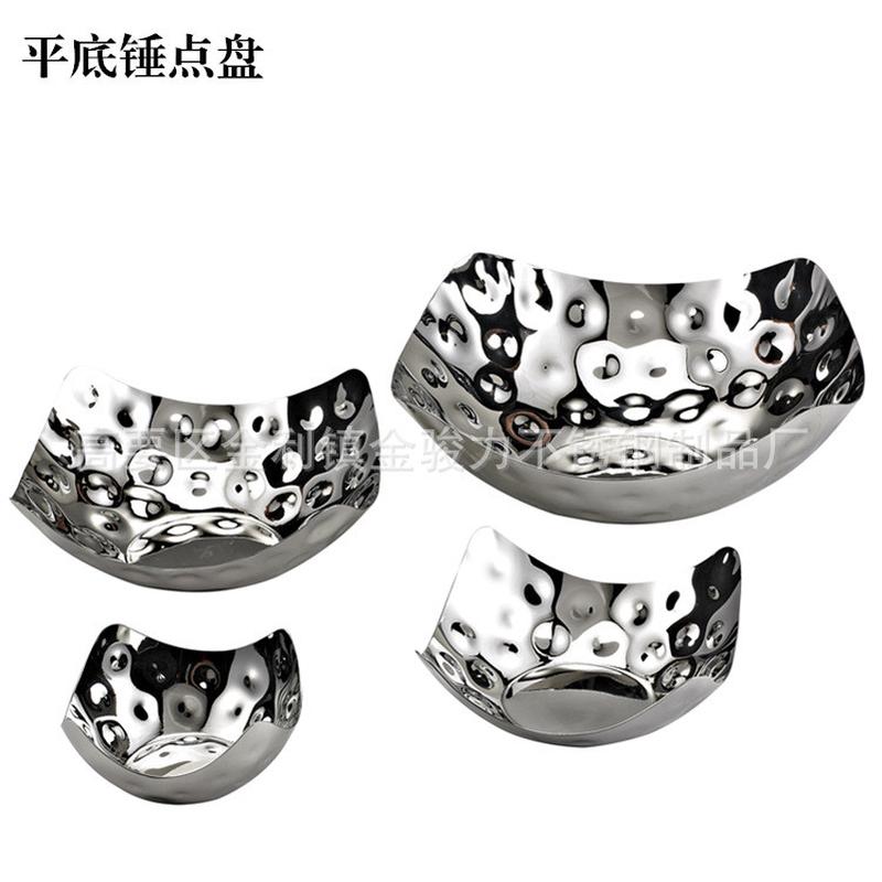 欧式四角碗创意印碗西餐点心碗餐厅桌面摆件餐锤餐具实物碗