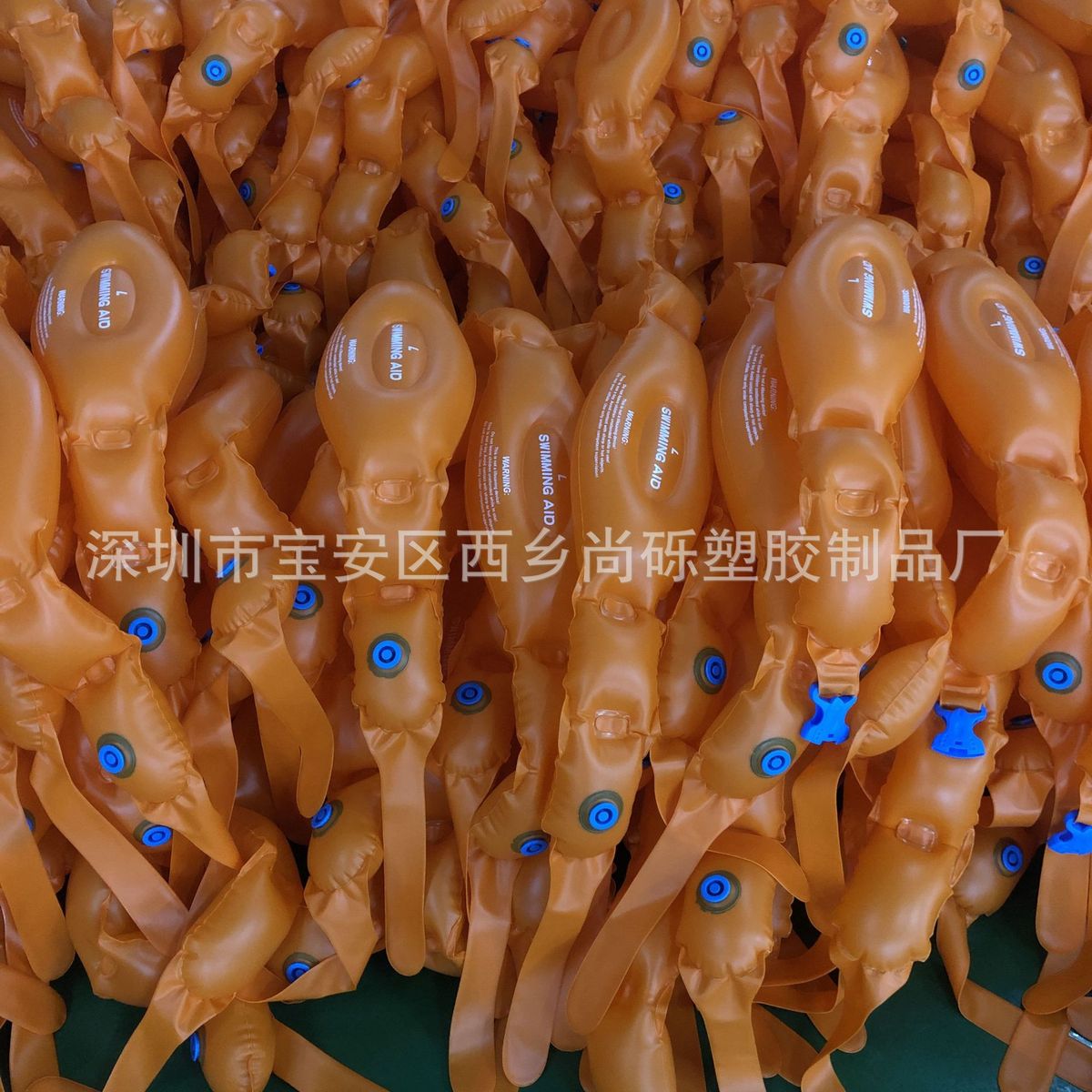 现货充气学游泳背漂pvc充气水上救生腰带成人腰带辅助儿童学游泳