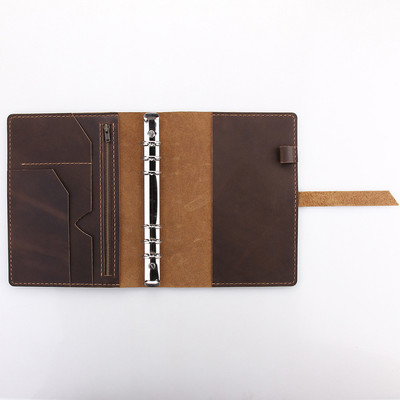 金属笔记本可拆卸活页夹a5复古手工制作记事本厂家直销