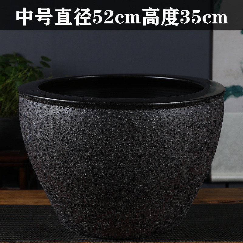 青花瓷陶瓷鱼缸景德镇大水缸户外一米睡莲阳台花式养鱼缸庭院