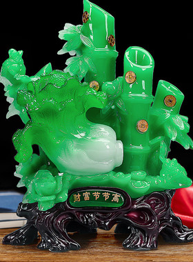 热销6s财富节节高工艺品摆件酒柜电视柜玄关家居装饰品客厅竹子开