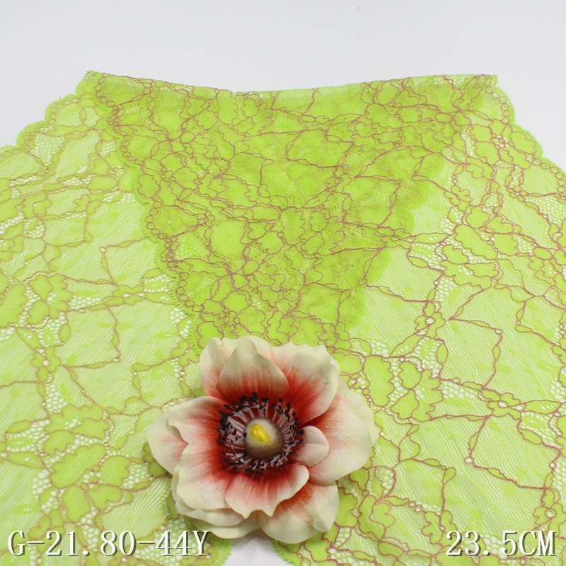 唐隆双色散点式复古花朵蕾丝花边辅料弹力蕾丝服装家纺23cm轻薄