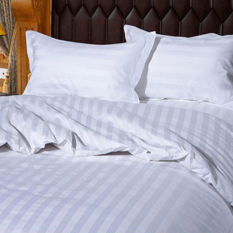 五星级酒店全棉床上用品四件套宾馆民宿纯白色被套被子被罩被套