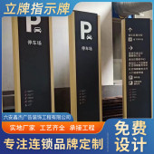 小区楼盘导导向指示牌景区宣传栏标识牌公园不锈钢停车场视牌