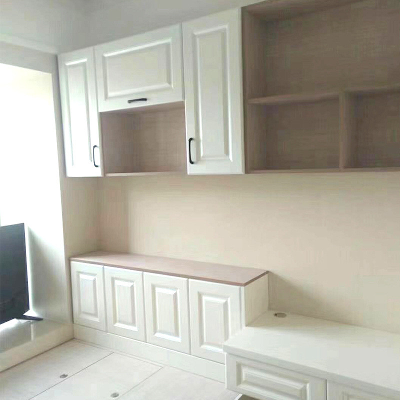 热销卧室简约现代床榻榻米 实木颗粒榻榻米板 定-制榻榻米衣柜家