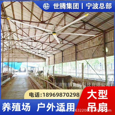 大型工业大风扇厂房车间大吊扇养殖场球场3m米风扇永磁5叶6叶8叶