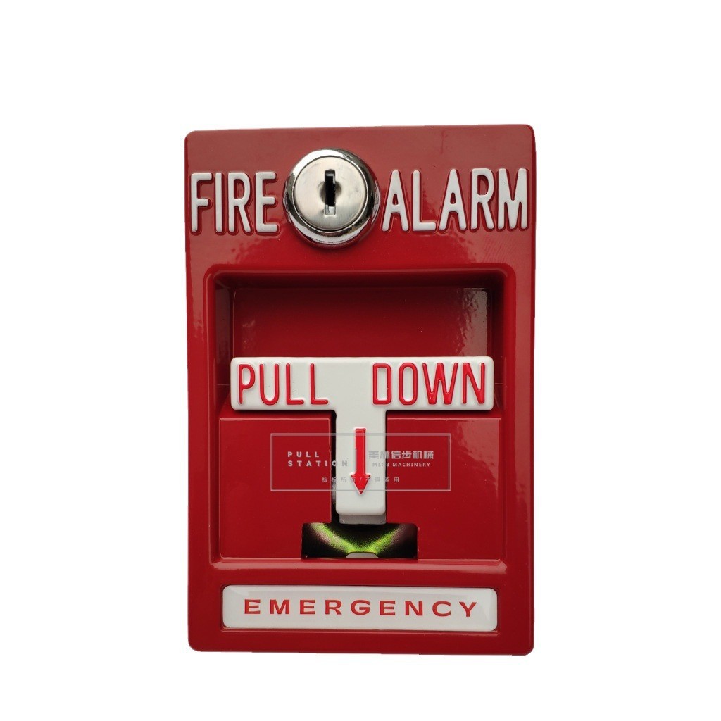 美式火灾报警火警开关按钮拉闸FireAlarmPullStation
